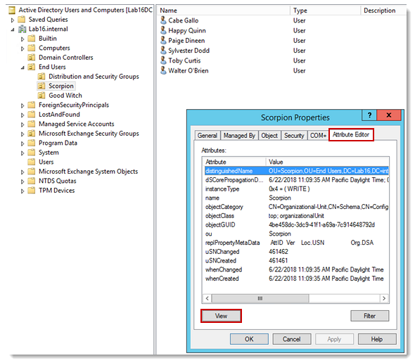 Finding the distinguishedName value